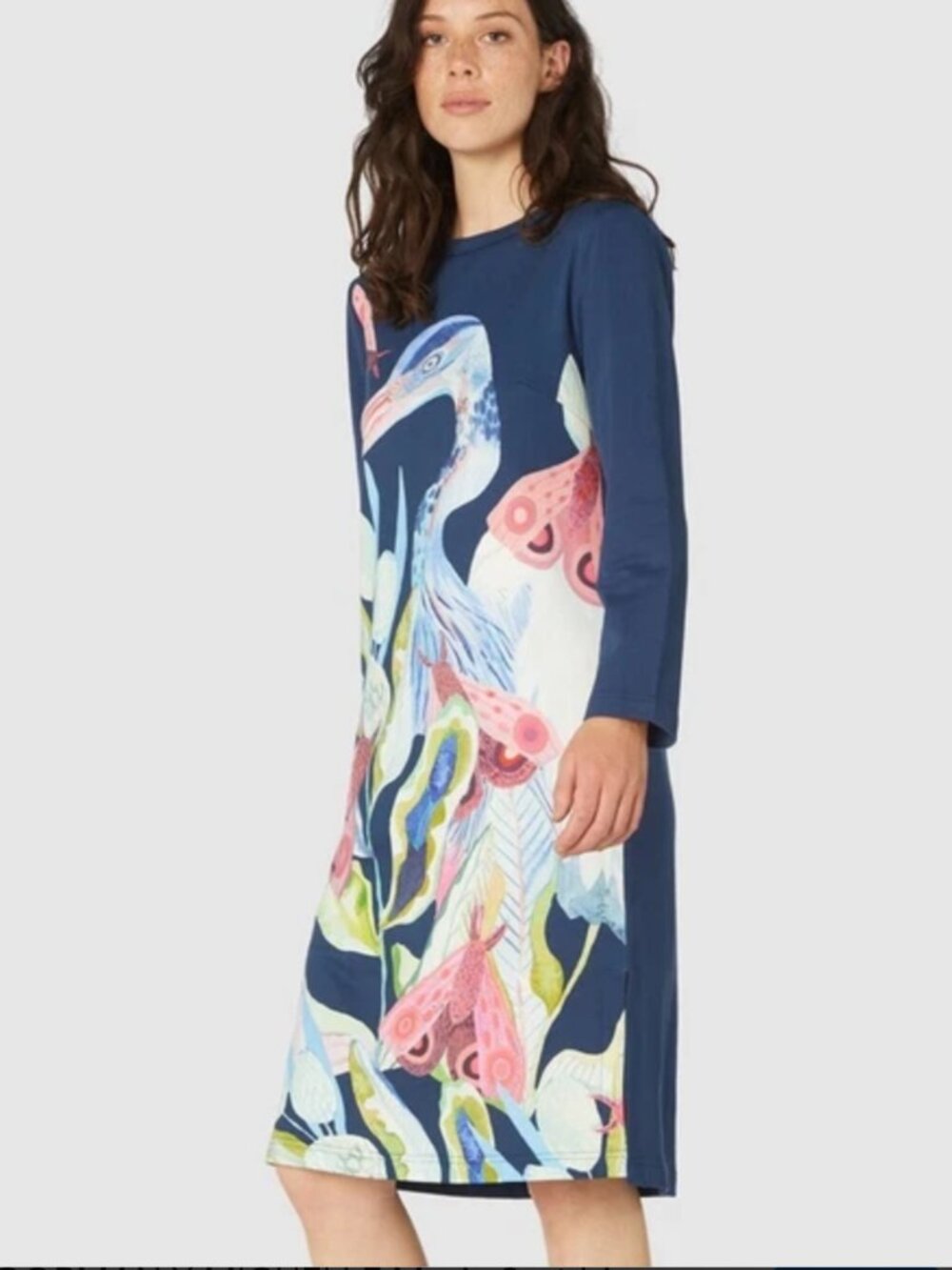 NEW Gorman x Michelle Morin Heron T-Shirt Dress Flora Artsy Boho  AU 14 - US 12